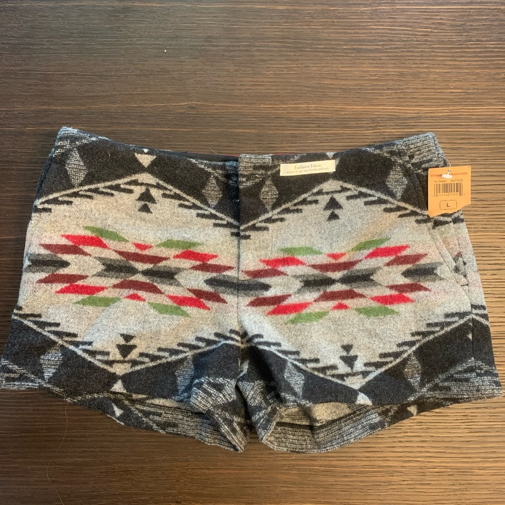 Pendleton winter wool print short
